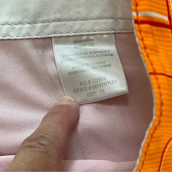 Billabong Platinum Men’s Orange Plaid Board Shorts Size 32 Waist - Picture 4 of 7